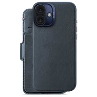 Decoded 2 in 1 Leather Klapphülle MagSafe Apple iPhone 16 Plus - Navy
