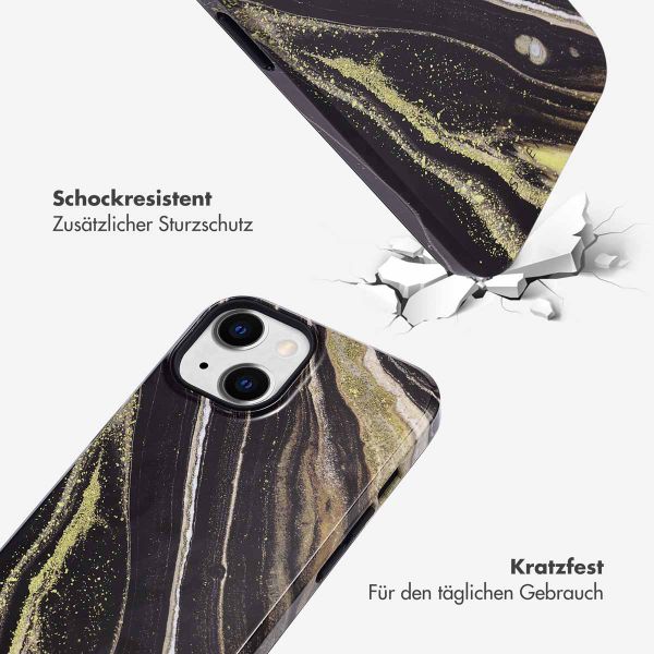 Selencia Vivid Tough Back Cover für das iPhone 14 - Chic Marble