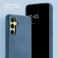Selencia Back Cover mit Luxuriöser Handschlaufe Samsung Galaxy A54 (5G) - Blau