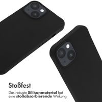 imoshion Silikonhülle mit Band für das iPhone 14 - Schwarz