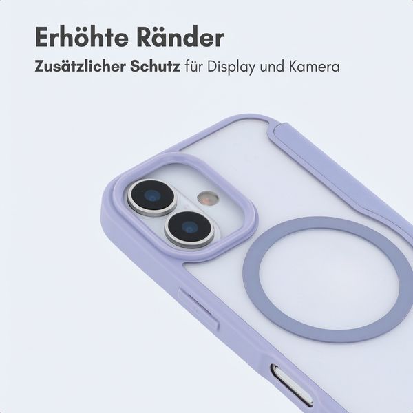 imoshion Transparente Bookcase mit MagSafe Apple iPhone 16 - Lila