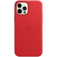 Apple Leder-Case MagSafe für Apple iPhone 12 (Pro) - Red