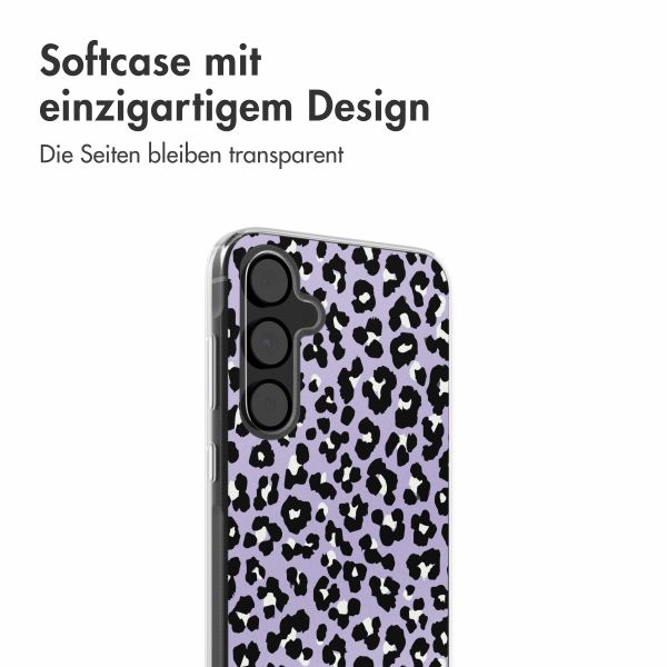 imoshion Design Hülle Samsung Galaxy A55 - Leopard Lilac