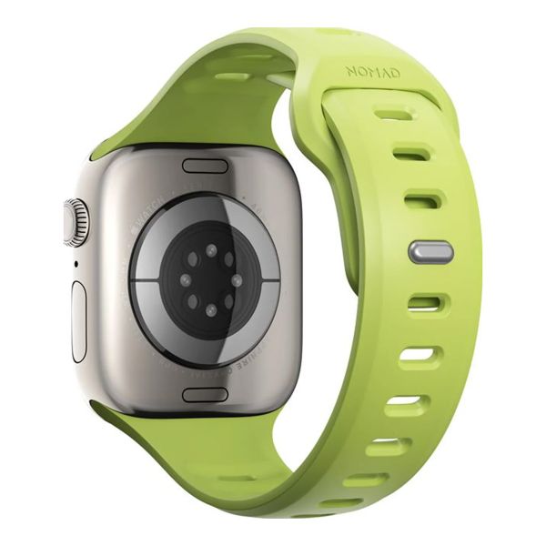 Nomad Tempo Silikonarmband für das  Apple Watch Series 1 - 11 / SE / Ultra (44/45/46/49 mm) - Wide fit - Lime