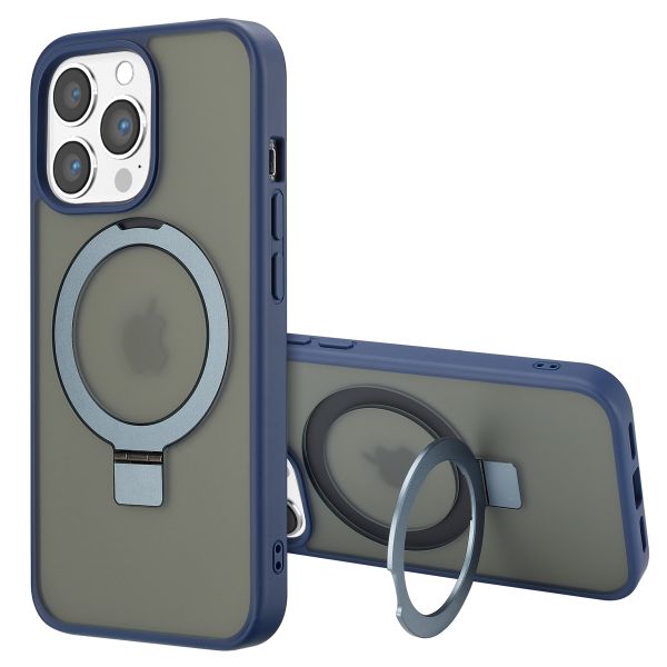 Accezz Ring Stand Backcover mit MagSafe Apple iPhone 13 Pro Max - Blau
