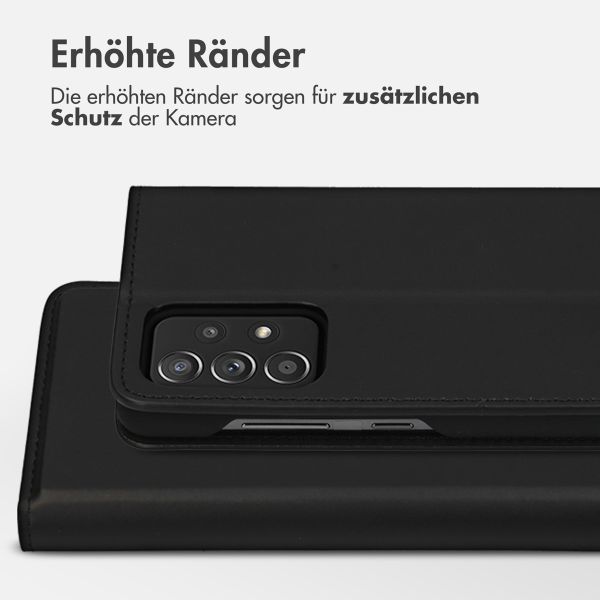 Accezz Premium Leather Slim Klapphülle Samsung Galaxy A52(s) (5G/4G) - Schwarz