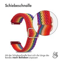 imoshion Elastisches Nylonarmband -   Universelle 22 mm Anschluss - Rainbow