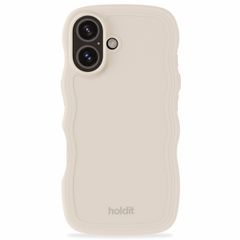 Holdit Wavy Case Apple iPhone 16 Plus - Light Beige
