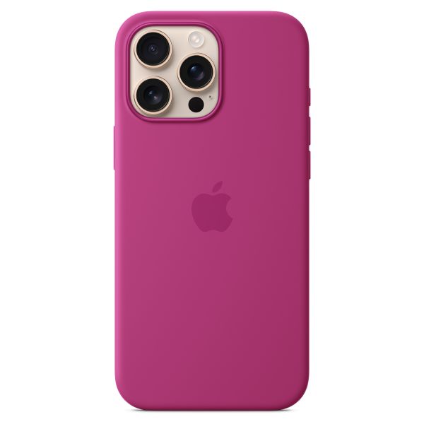 Apple Silikon-Case MagSafe für das iPhone 16 Pro Max - Fuchsia