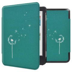 imoshion Design Slim Hard Case Sleepcover für das Kobo Clara Colour / Clara BW / Tolino Shine 5 / Shine Color - Green Dandelion