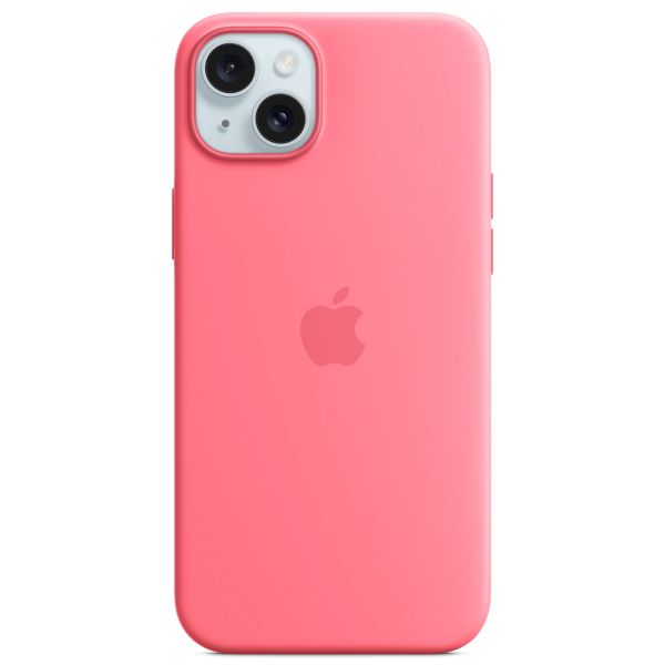 Apple Silikon-Case MagSafe für das iPhone 15 Plus - Rosa