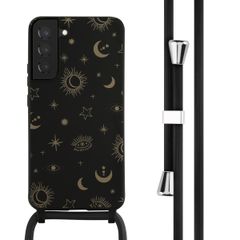 imoshion Silikonhülle design mit Band für das Samsung Galaxy S22 Plus - Sky Black