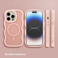 Selencia Wavy Backcover mit MagSafe Apple iPhone 14 Pro - Soft Pink