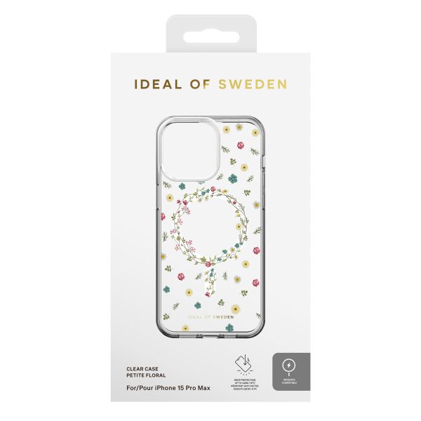 iDeal of Sweden Clear Case MagSafe Apple iPhone 15 Pro Max - Petite Floral