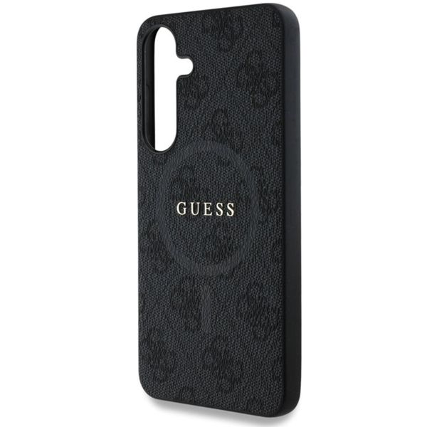 Guess Classic 4G Logo Backcover MagSafe Samsung Galaxy S25 - Schwarz