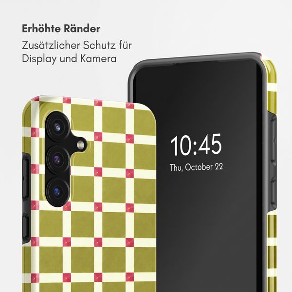 Selencia Vivid Back Cover Samsung Galaxy S25 FE - Check This Olive