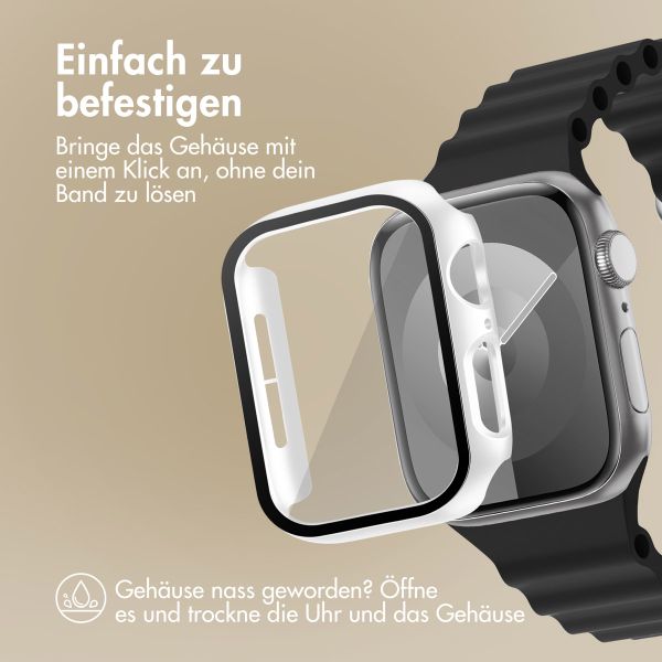 imoshion Full Cover Hard Case für Apple Watch Series 4 / 5 / 6 / SE - 44 mm - Weiß