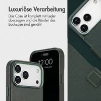 Accezz 2-in-1 Klapphülle aus Leder mit MagSafe Apple iPhone 18 Pro Max / 17 Pro Max - Cedar Green