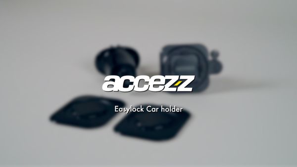 Accezz EasyLock Handyhalterung Auto - Lüftungsgitter - Universal - 360 Grad drehbar - Schwarz