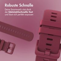 imoshion Sport-Silikonarmband mit Schnalle - Universelle 22 mm Anschluss - Dunkelrot