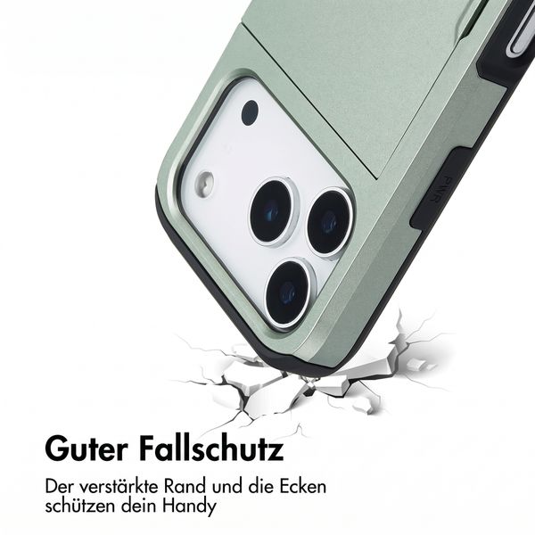 imoshion Backcover mit Kartenfach Apple iPhone 18 Pro / 17 Pro - Grün
