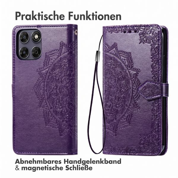 imoshion Mandala Klapphülle Motorola Moto G77 - Violett