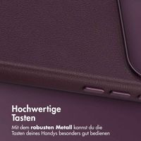 Accezz MagSafe Leather Backcover Apple iPhone 17 Pro Max - Heath Purple