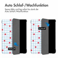 imoshion Design Trifold Klaphülle Apple iPad Air 11 Zoll (2026) M4 / (2025) M3 / (2024) M2 / Air 5 (2022) / Air 4 (2020) - Cherry Check