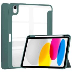 imoshion Trifold Hardcase Klapphülle Apple iPad 11 (2025) 11 Zoll A16 / iPad 10 (2022) 10.9 Zoll - Grün