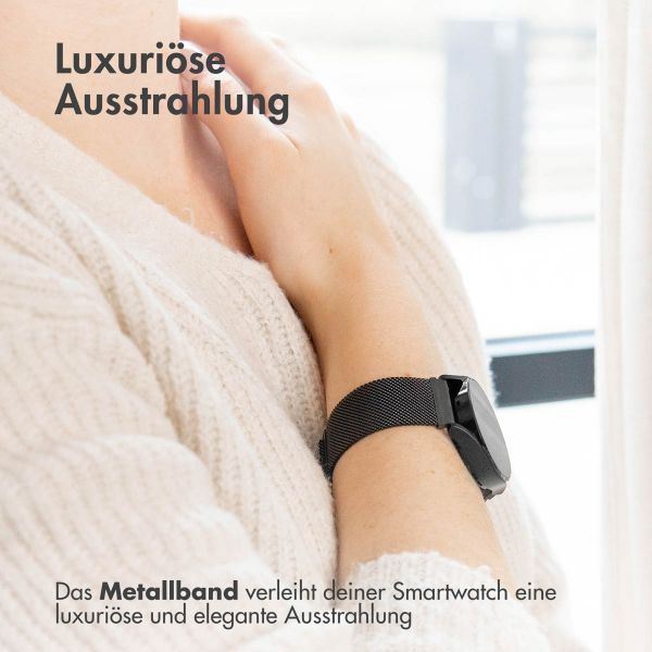 imoshion Mailändische Magnetarmband für das Fitbit Inspire - Größe M - Schwarz