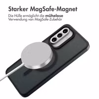 Accezz Rugged Frosted Back Cover mit MagSafe Samsung Galaxy A36 / A56 - Schwarz