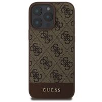 Guess Bottom Stripe 4G Back Cover Apple iPhone 16 Pro Max - Braun