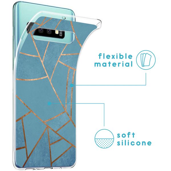 imoshion Design Hülle für das Samsung Galaxy S10 - Blue Graphic