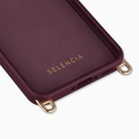 Selencia Rivièra Backcover mit MagSafe mit abnehmbaren Haken Samsung Galaxy A37 (5G) - Bold Burgundy
