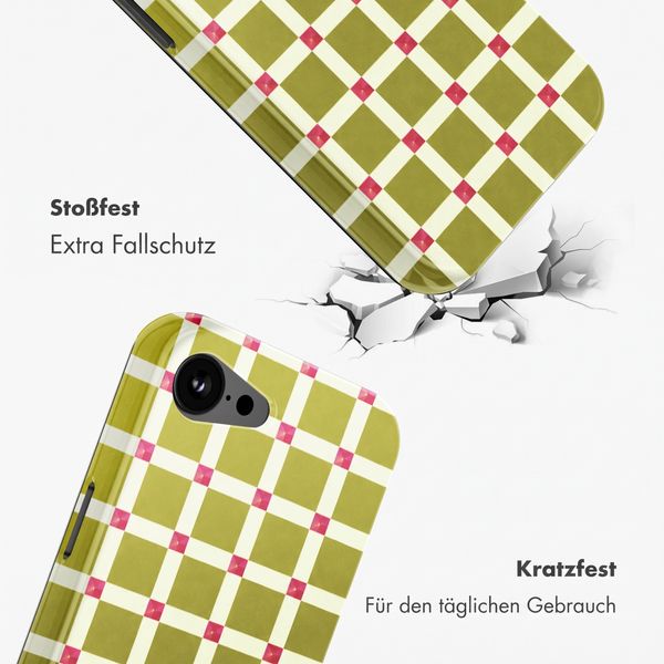 Selencia Vivid Rückabdeckung mit MagSafe Apple iPhone 17e / 16e - Check This Olive