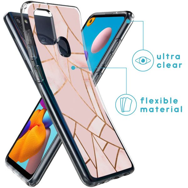 imoshion Design Hülle für das Samsung Galaxy A21s - Pink Graphic