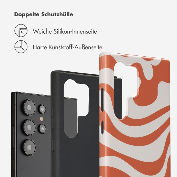 Selencia Vivid Back Cover Samsung Galaxy S24 Ultra - Dream Swirl Orange