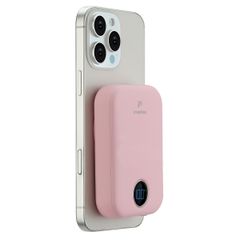 imoshion MagSafe Powerbank - 10.000 mAh - Kabellose Powerbank - Rosa