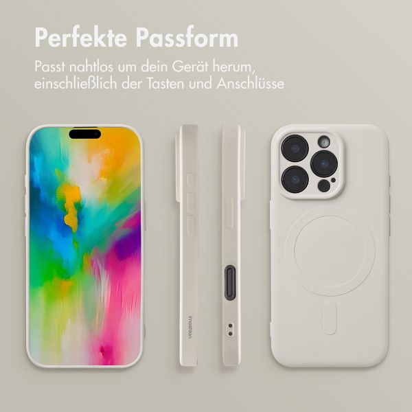 imoshion Color Back Cover mit MagSafe für das iPhone 16 Pro - Beige