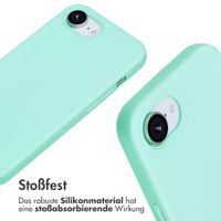 imoshion Silikonhülle mit Band iPhone 16e - Mintgrün