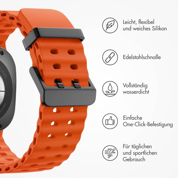 imoshion Ocean Silikonarmband für das  Samsung Galaxy Watch Ultra (2024/2025) - Orange
