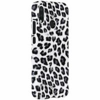 Leopard Design Hardcase-Hülle Weiß für das Huawei P20 Lite