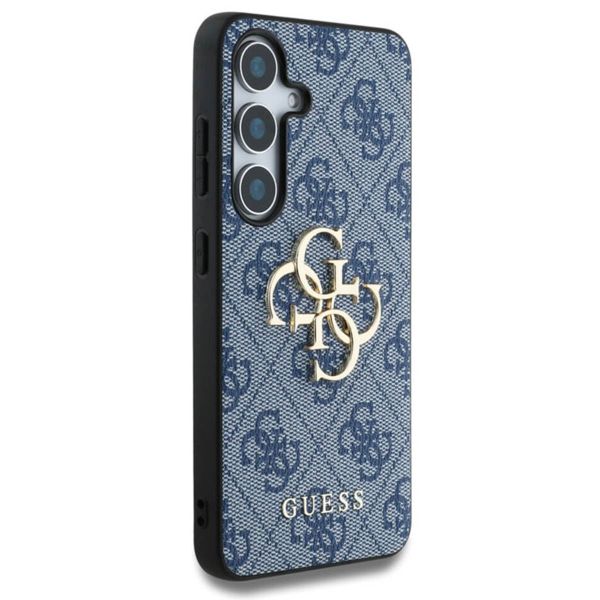 Guess 4G Metal Logo Back Cover Samsung Galaxy S25 - Blau