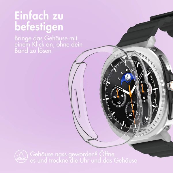 imoshion Bumper Hard Case für das Samsung Galaxy Watch 8 Classic (46 mm) - Transparent