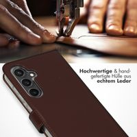 Selencia Echtleder Klapphülle Samsung Galaxy S23 FE - Braun