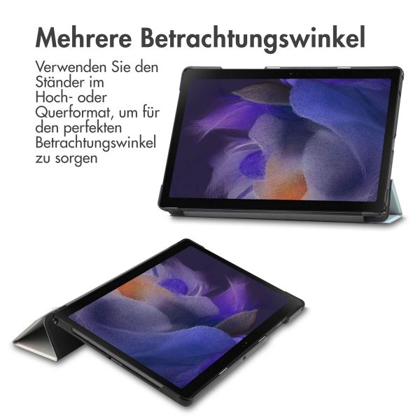 imoshion Design Trifold Klapphülle für das Samsung Galaxy Tab A8 - Sky