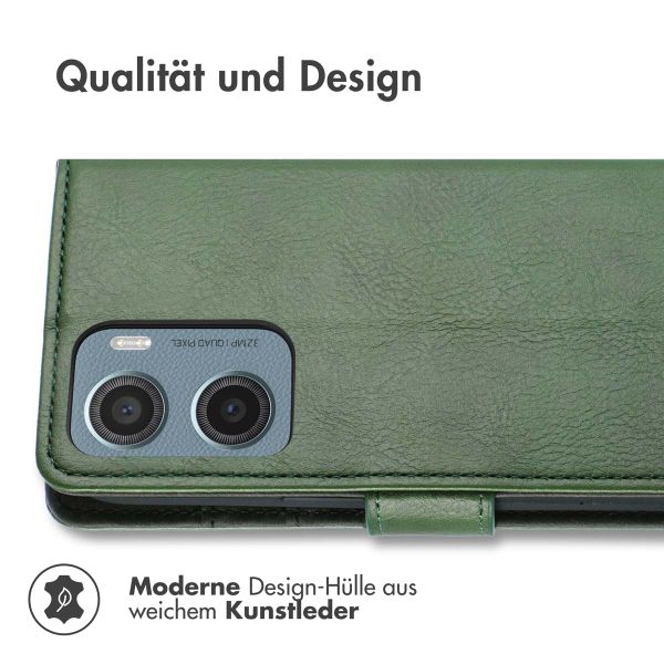 imoshion Luxuriöse Klapphülle Motorola Moto G05 / E15 - Grün