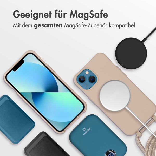 imoshion Color Backcover mit abnehmbarem Handykette und MagSafe Apple iPhone 13 - Nude
