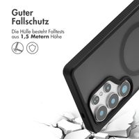 Accezz Rugged Frosted Back Cover mit MagSafe für das Samsung Galaxy S25 Ultra - Schwarz