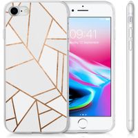 imoshion Design Hülle für das iPhone SE (2022 / 2020) / 8 / 7 / 6s - White Graphic